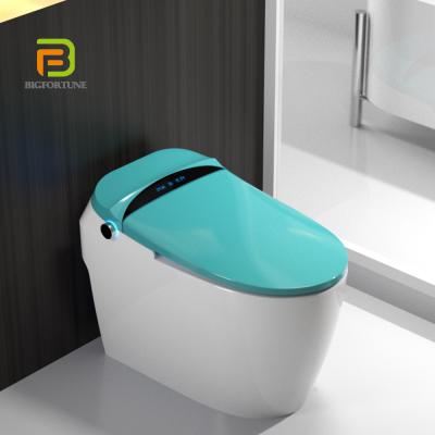 China Automatic Operation Intelligent Sanitary Floor Mounted Smart Toilet With Remote Control for sale