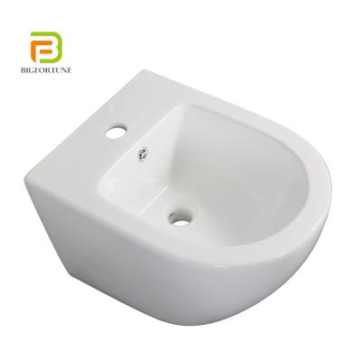 China Hot Sale Modern European Bathroom Wall Mounted Bidet Bowl For Women Oval Ceramic Wall Hung Bidet Bowl for sale