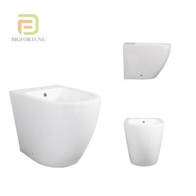 China Wholesale Modern European Ceramic Bidet One Piece Bowl For Women Washing Oval Floor Standing Bidet Bowl for sale