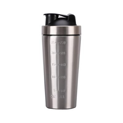 China Viable Protein Shaker Sport Bottle Mixer Measuring Shaker Cups Custom Made from 304 Stainless Steel for sale