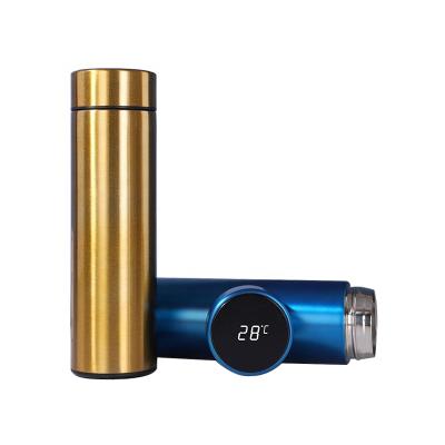 China Sustainable Water Bottle Tea Vacuum Flask Water Bottle With Temperature Display for sale