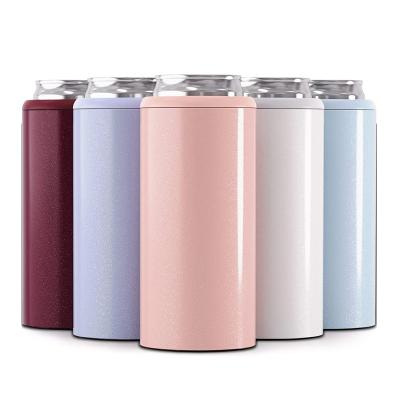 China Sustainable 3-in-1 Stainless Steel Insulated Beer 12 Ounce Can Slim Box Cooler Beer Coozies for sale