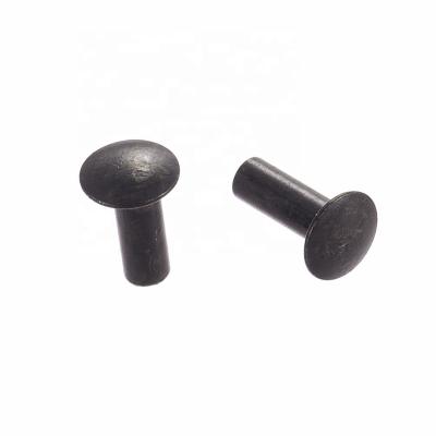 China Fited or decorative for handbags / custom black plated tubular shoe rivet / flat head cavity of clothes / etc. for sale