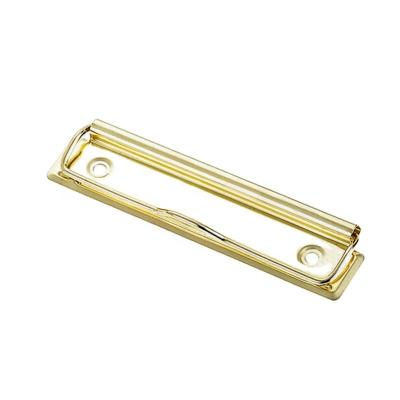 China Metal Gloden Plating 120mm Metal Clipboard Clips For Folder for sale