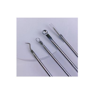 China Eco-Friendly Acne needle Black head remover 4 PCS Stainless Steel Facial Acne Blackhead Remover Needles Kit Extractor Tool for sale