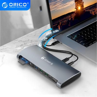 China ORICO TB3-S1 HUB Thunderbolt 3 Dock USB Type C to DP USB 3.0 Adapter RJ45 SD4.0 USB-C Converter 40Gbps for MacBook LHRK0069 for sale