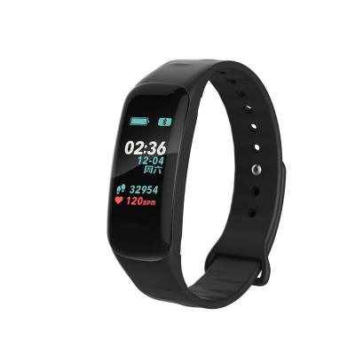 China Comfortable C1 Plus Screen Health Monitoring Wristband Blueteeth Step Counter Colorful Smart Waterproof Sports Watch for sale