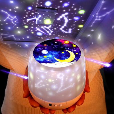 China Romantic Rotating Projector Universe Star Night Light Star Sea LED Lamp With 6 Theme Sets for sale