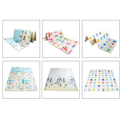 China 2022 Good Quality Crawling Mat New Arrival Art Luxe Toddler Xpe Foam Baby Game Kick and Play Mat Folding Mat Folding Soft Foam Petal for sale