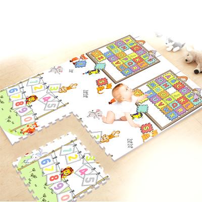 China Eco-friendly.anti-slip.water-proof Kids 6pcs 9pcs Foam Infant Puzzle Mat Set Waterproof XPE High Quality Interlocking Crawling Splicing Game Mat For Kid for sale