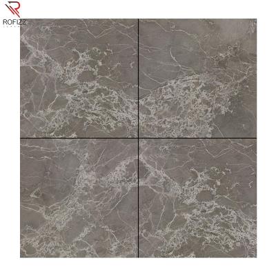 China Modern Gray Natural Marble Flooring Tiles Full Body Diamond Glazed Porcelain Glossy Tiles Polished Tiles for sale