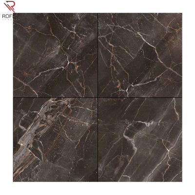 China 800x800mm CLASSIC High Gloss Porcelain Glazed Full Ceramic Coffee Marbles Tiles Flooring for sale