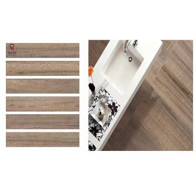 China Matt Glazed Floor Porcelain Wooden Ceramic Tiles Dirt-resistant Interior Wood Grain Ceramic Tile for sale