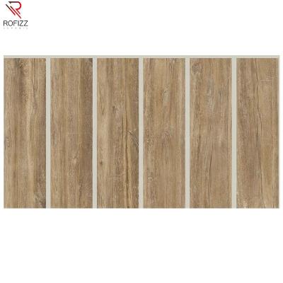 China 600x1200mm Antique Finish Dirt-Resistant Wood Look Ceramic Floor Tiles for sale