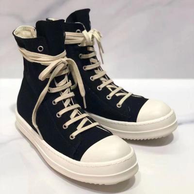 China 2022 fashion trend wholesale women's top sneakers women's canvas high tops new classic black shoes men's sports ladies trainers shoes retro for sale