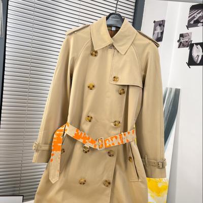 China 2022 Long Sleeve Leisure Overcoats Ditch Viable Neck Lapel Coats And Designer Outerwear Same Style Fashion Women's Jackets Brand for sale