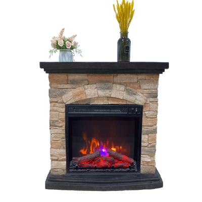 China LED light; professional custom single-axis flame effect 18Inch 1500W 2D electric fireplace insert living room fireplace for sale