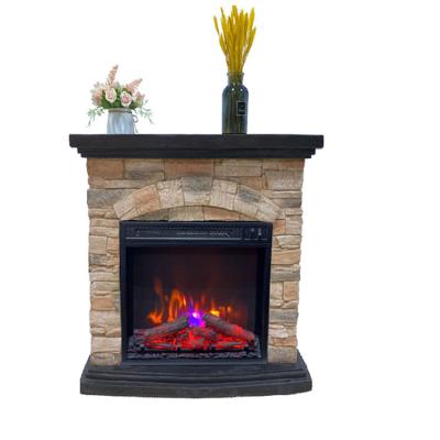 China LED light; 2D Effect 18Inch 1500W Single-axis Flame 2D Electric Insert Fireplace Custom Modern Electric Remote Control Decorative Insert Fireplace for sale