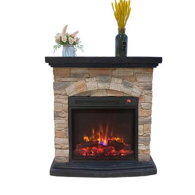 China Hotel Popular Electric Fireplace 18Inch Heaters 1400W Electric Fireplace With Remote Control for sale