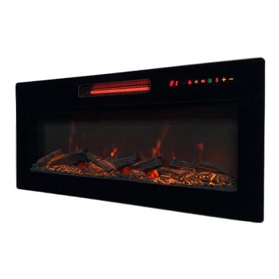 China 120V/1500W Modern Wall Mounted Hanger Luxury Electric Fireplaces Modern Fashion 40Inch Electric Fireplaces for sale