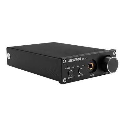 China AUX amplifiers. High Fidelity TPA6120 PC-USB DAC Decoder Audio Headset Amplificador DAC-A5 AIYIMA DAC-A5 Mini Amp Portable Headphone for sale