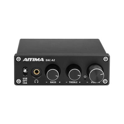 China AIYIMA DAC-A2 2.0CH USB DAC Audio Decoder Sound Amplifier MINI HiF USB/Coaxial/Optical DAC-A2 Digital-to-Analog Audio Converter for sale