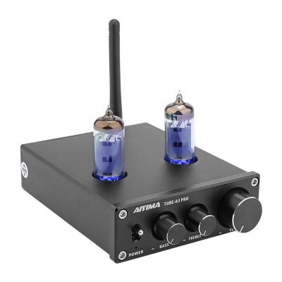 China PRO 2.0CH Audi Vacuum Tube Amplifier Preamplifier BT 5.0 Amp Preamp from AIYIMA A3 with Bass Vacuum Tube Amplifier Kits Triple A3 PRO for sale