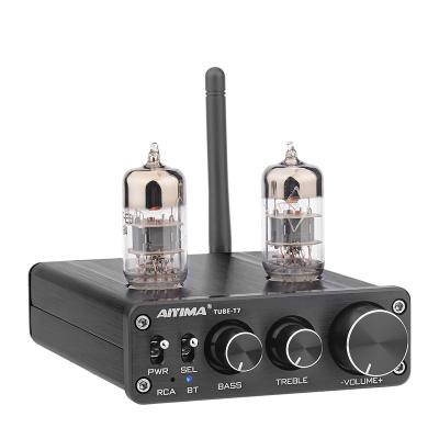 China AIYIMA BT 5.0 Tube Amplifier Preamp Preamplifier Vacuum Bile Tube High Fidelity Stereo Preamp With Treble Bass Tone Control 98*33*123mm (Excluding Protruding Parts) for sale