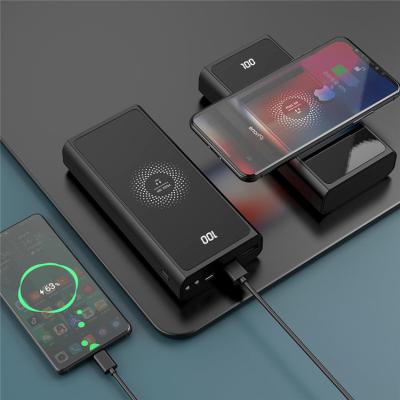 China Mobile Phone Tablet MP3 GPS New Design Factory Customize 22.5W Battery 22.5W Portable External External Charging QC 3.0 15W Qi Wireless Fast Charging Power Bank 20000mAh for sale