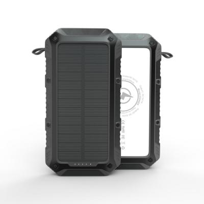 China Waterproof Power Bank 20000mah Qi Solar Power Bank 20000mah Qi Wireless Charging Bank Outdoor for sale