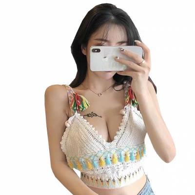 China Breathable Sexy Sleeveless Wide Shoulder Strapsoft Comfortable Tank Top Women Crop Top Camisole for sale