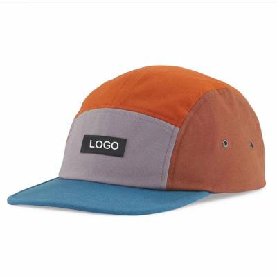 China JOINT OEM Custom 5 Panel Design Your Own Logo Adjustable Waterproof Nylon Camp Hat Patch And Camping Hat for sale