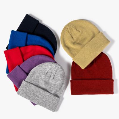 China JOINT custom embroidered beanie with your own logo, custom made high quality winter knitted beanies, unisex acrylic beanies for sale