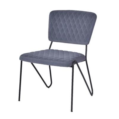 China Dining Chair CARLFORD Modern Design Velvet Dining Chair With Metal Legs for sale