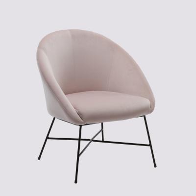 China Accent Chair Hot Selling Velvet Pink Color Accent Chair For Living Room Sofa Chair for sale