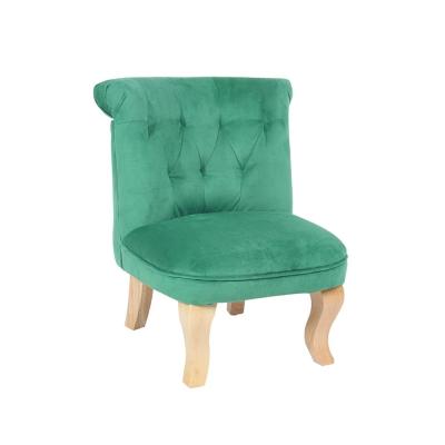 China Velvet Carlford OEM Custom Wood Small Velvet Accent Chair for Kid in Living Room Chair for sale