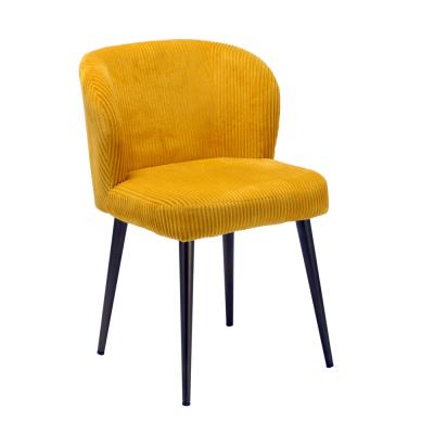 China Dining Chair OEM Velvet Fabric Dining Chair Chrome Leg, Modern Dining Chair For Kitchen, Restaurant Chair for sale