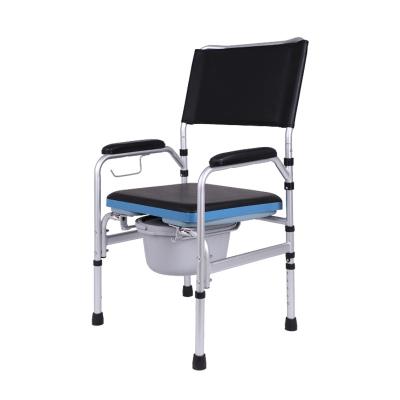 China Steel Frame Good Selling China Bedside Comode Cheap Aluminum Light Weight Toilet Chair For Disabled Elderly Disabled for sale