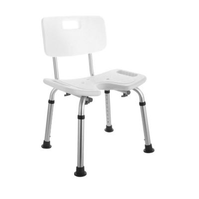 China Hot Selling Aluminum Frame Device Assistive Plastic Indoor Bench Bath Stool Portable Chair for Elder and Disabled Adults for sale