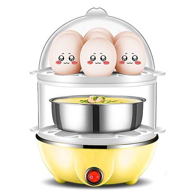 China Household 2 Layer Easy Electric Egg Boiled Cooker Poacher With Auto Shut Off for sale