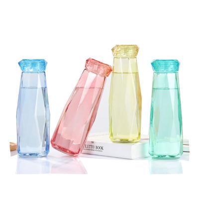 China 2021 Hot High-class-vulgar Diamond Shape Viable Crystal Bright Drinking Glass Cups for sale