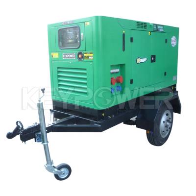 China 50kva 400v Diesel Trailer Generator 1500rpm By Fuzhou Gff Keypower Supply 8 Hours Or 24 Hours Optional for sale