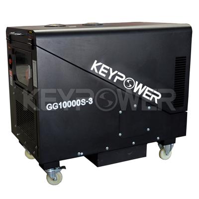 China KEYPOWER Silent Type 8 KW Sale Gasoline Generator Hot Air Cooled Electric Start 25L for sale