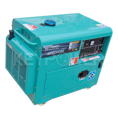 China 5kw Portable Silent Diesel Generator / Alternator With KP186 FAE Engine 15 Liter for sale