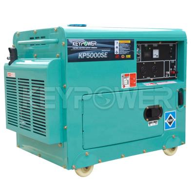 China Air Cooled Diesel Generator With China Generator Factory KP5000SE3 Low Fuel Consumption for sale