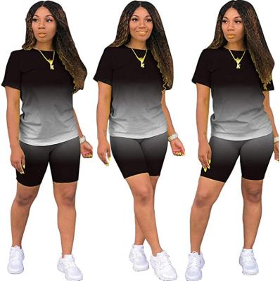 China Breathable Breathable Two Piece Outfits For Women T Shirt Tracksuit Jogger Sweatshirt And Sports Yoga Casual Solid Suits for sale