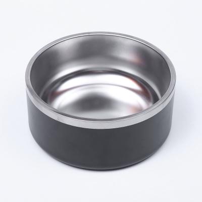 China Durable Double Wall Stainless Steel Dog Bowl Non Slip For Dogs Cats Pet Feeding for sale