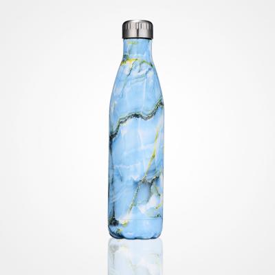 China PORTABLE Stainless Steel Water Bottle Vacuum Double Wall Insulated Sports Bottle Thermal Cola Shape Travel Flask 750ml for sale