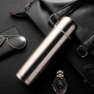 China Wholesale PORTABLE Stainless Steel Water Bottle Termos Double Wall Insulated Bullet Shaped Vacuum Flask 1000ml for sale