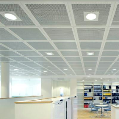 China 600*600 Artistic Metal Stroke Aluminum Suspended Ceiling Tiles For Indoor Dectoration for sale